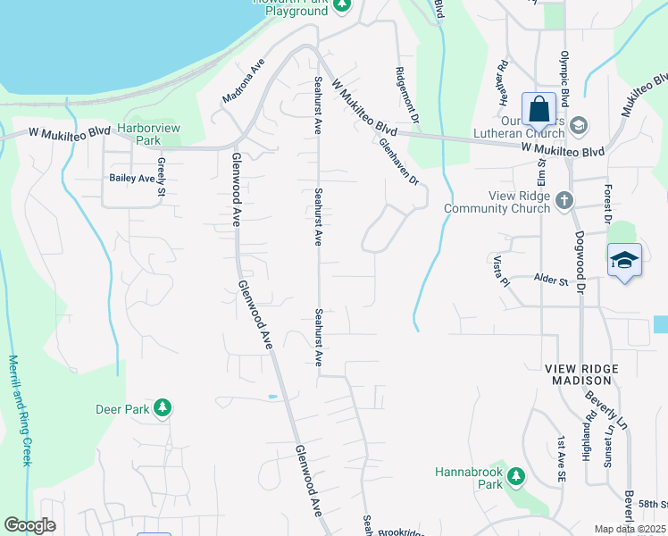 map of restaurants, bars, coffee shops, grocery stores, and more near 4829 Seahurst Avenue in Everett