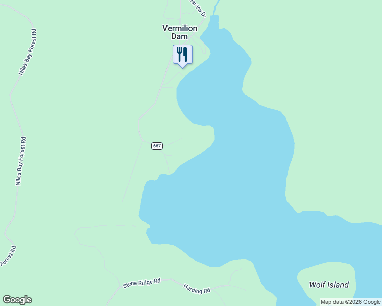 map of restaurants, bars, coffee shops, grocery stores, and more near 3165 Randa Road in Orr