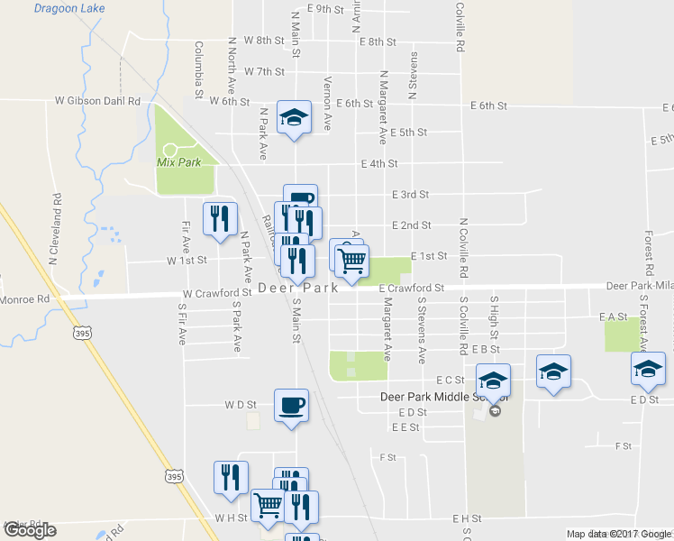 map of restaurants, bars, coffee shops, grocery stores, and more near 14 South Vernon Avenue in Deer Park