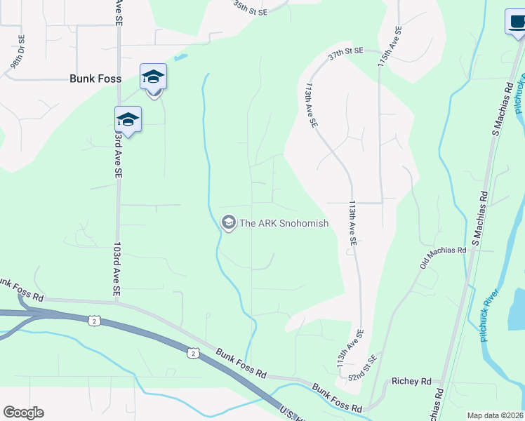 map of restaurants, bars, coffee shops, grocery stores, and more near 4411 109th Avenue Southeast in Snohomish