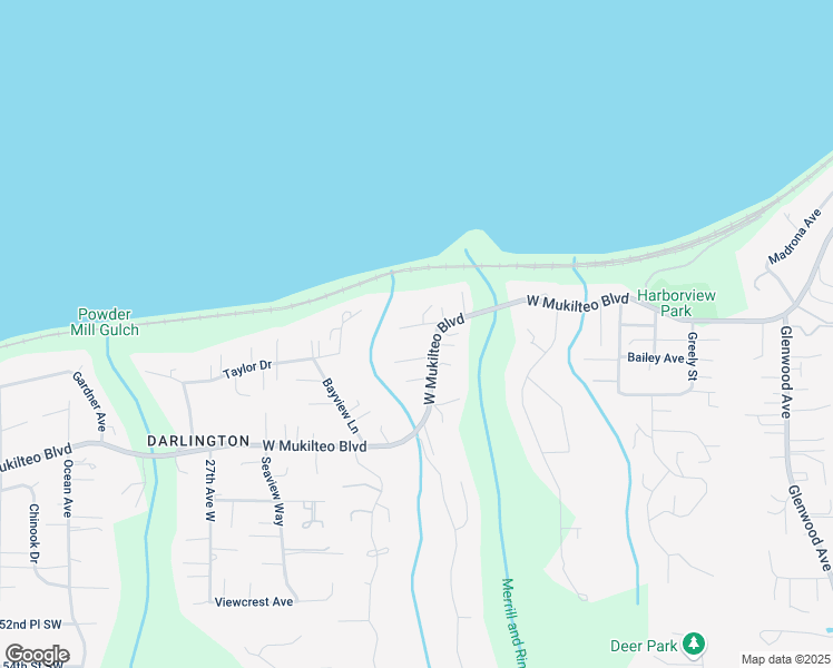 map of restaurants, bars, coffee shops, grocery stores, and more near 2210 Gibson Place in Everett