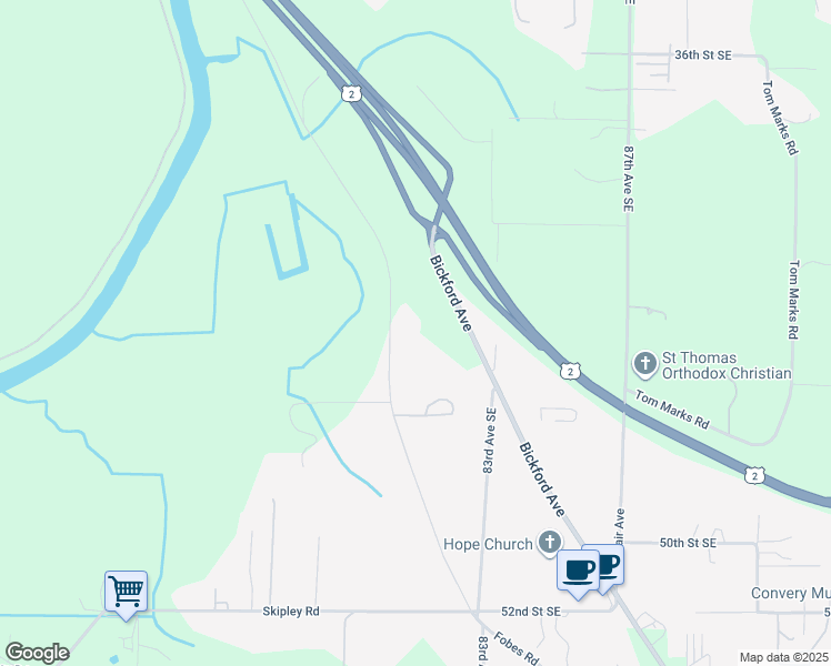 map of restaurants, bars, coffee shops, grocery stores, and more near 4403 Fobes Road in Snohomish