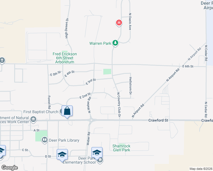 map of restaurants, bars, coffee shops, grocery stores, and more near 212 North Armstrong Court in Deer Park