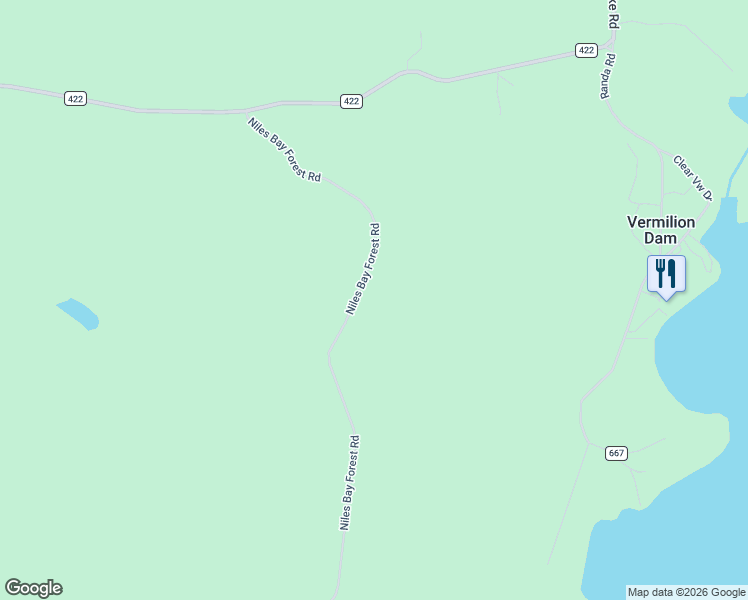 map of restaurants, bars, coffee shops, grocery stores, and more near 3220 Niles Bay Forest Road in Orr