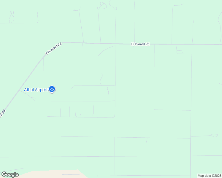 map of restaurants, bars, coffee shops, grocery stores, and more near 8740 East Cessna Lane in Athol