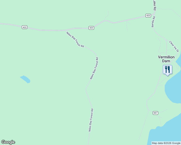 map of restaurants, bars, coffee shops, grocery stores, and more near 3220 Niles Bay Forest Road in Orr