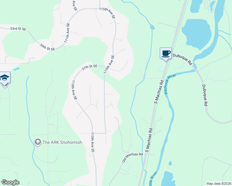 map of restaurants, bars, coffee shops, grocery stores, and more near 3931 115th Avenue Southeast in Snohomish