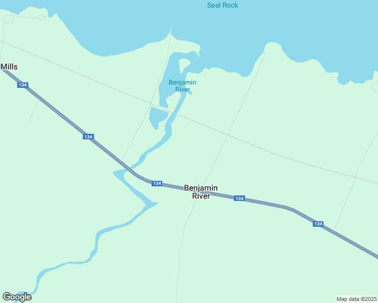 map of restaurants, bars, coffee shops, grocery stores, and more near 15 Benjamin Portage Road North in Benjamin River
