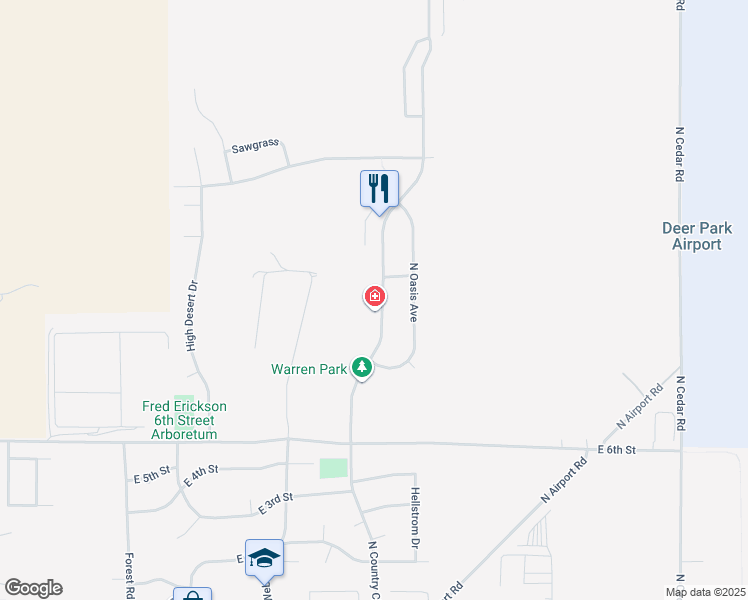 map of restaurants, bars, coffee shops, grocery stores, and more near 919 N Country Club Dr in Deer Park