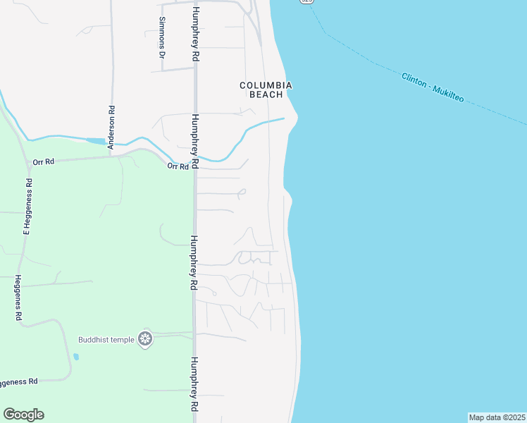 map of restaurants, bars, coffee shops, grocery stores, and more near 6760 Columbia Beach Drive in Clinton