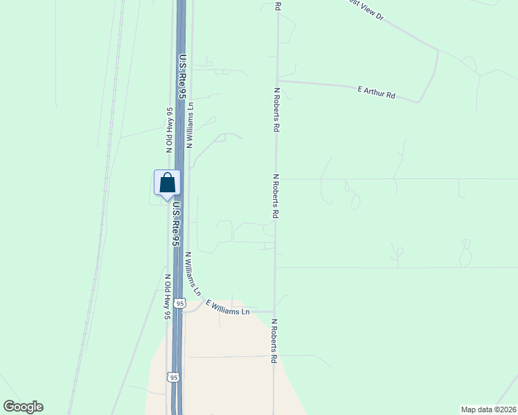 map of restaurants, bars, coffee shops, grocery stores, and more near 32405 North Roberts Road in Athol