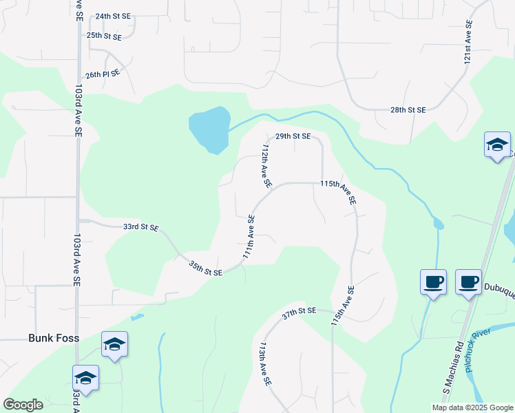 map of restaurants, bars, coffee shops, grocery stores, and more near 11115 31st Street Southeast in Lake Stevens