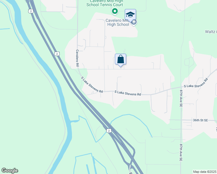 map of restaurants, bars, coffee shops, grocery stores, and more near 3220 78th Avenue Southeast in Lake Stevens