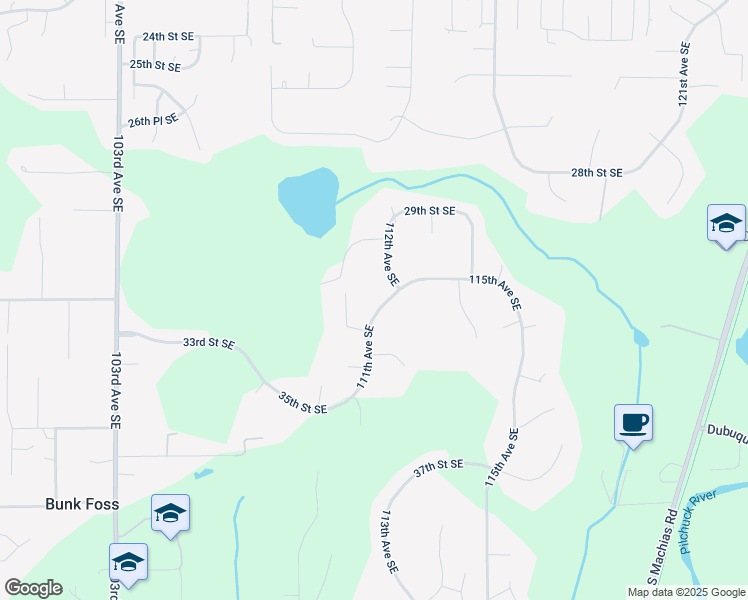 map of restaurants, bars, coffee shops, grocery stores, and more near 11115 31st Street Southeast in Lake Stevens