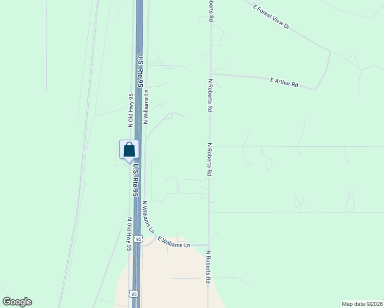 map of restaurants, bars, coffee shops, grocery stores, and more near 32405 North Roberts Road in Athol