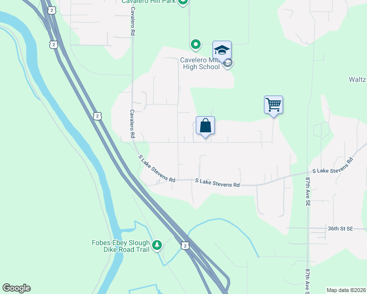 map of restaurants, bars, coffee shops, grocery stores, and more near 3021 78th Avenue Southeast in Lake Stevens