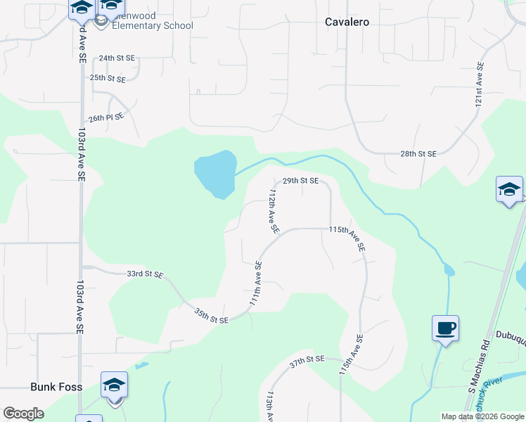 map of restaurants, bars, coffee shops, grocery stores, and more near 3018 112th Place Southeast in Everett