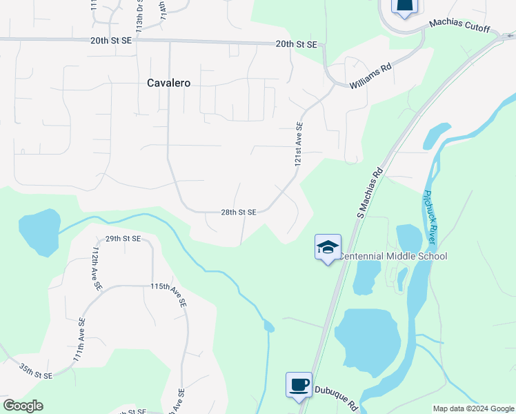 map of restaurants, bars, coffee shops, grocery stores, and more near 11905 28th Street Southeast in Lake Stevens