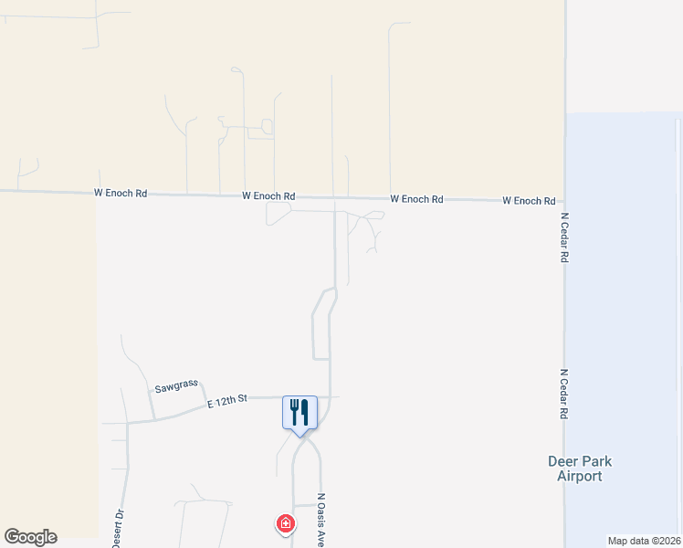 map of restaurants, bars, coffee shops, grocery stores, and more near 1205 North Country Club Drive in Deer Park