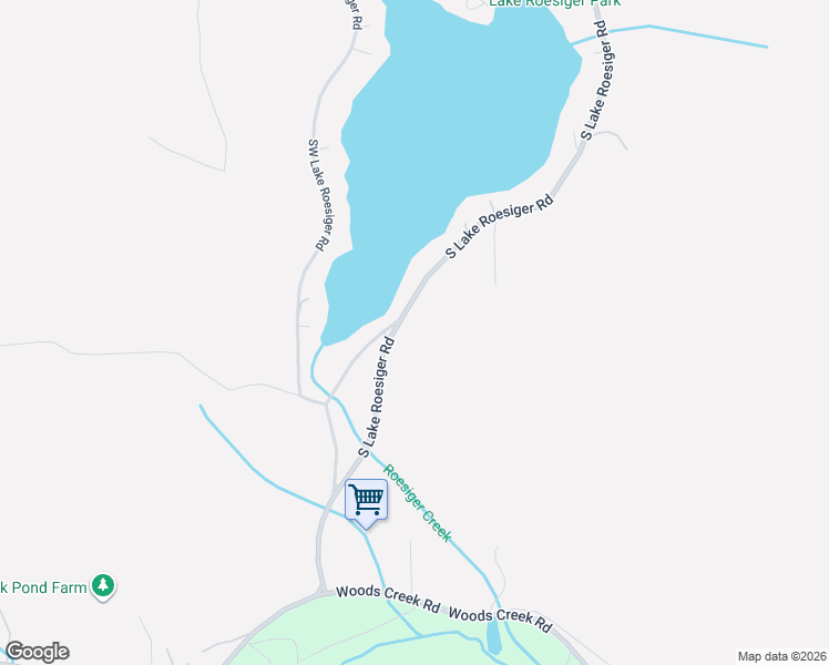 map of restaurants, bars, coffee shops, grocery stores, and more near 2721 South Lake Roesiger Road in Snohomish
