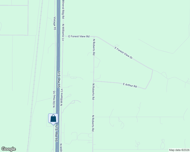 map of restaurants, bars, coffee shops, grocery stores, and more near 33076 North Roberts Road in Athol