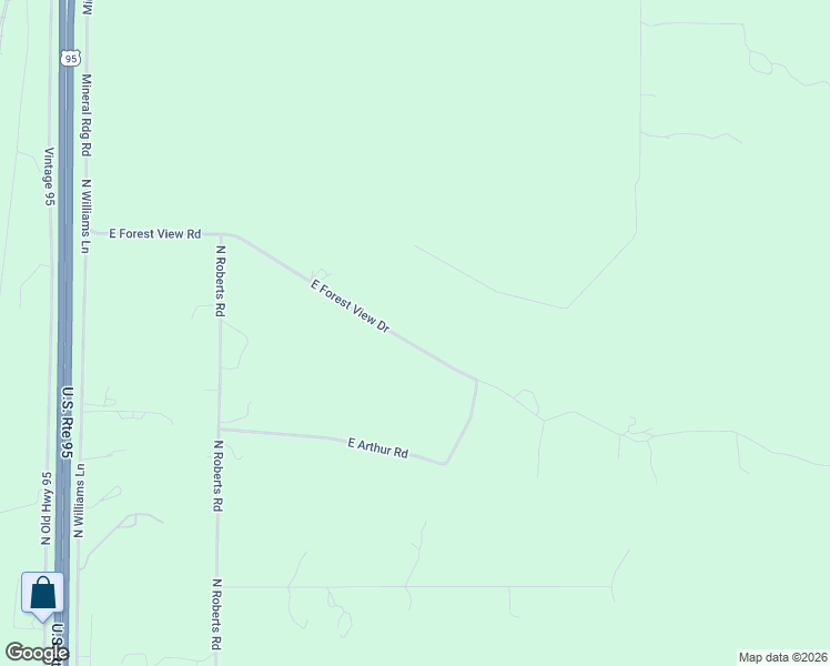 map of restaurants, bars, coffee shops, grocery stores, and more near 7407 East Forest View Drive in Athol