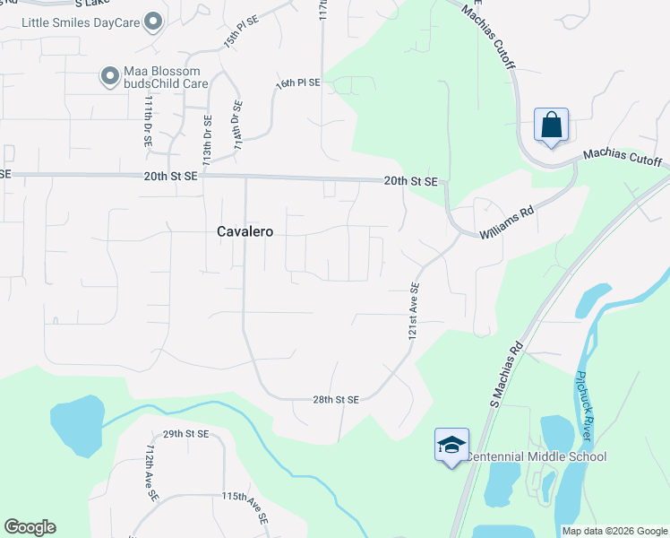 map of restaurants, bars, coffee shops, grocery stores, and more near 2307 118th Avenue Southeast in Lake Stevens