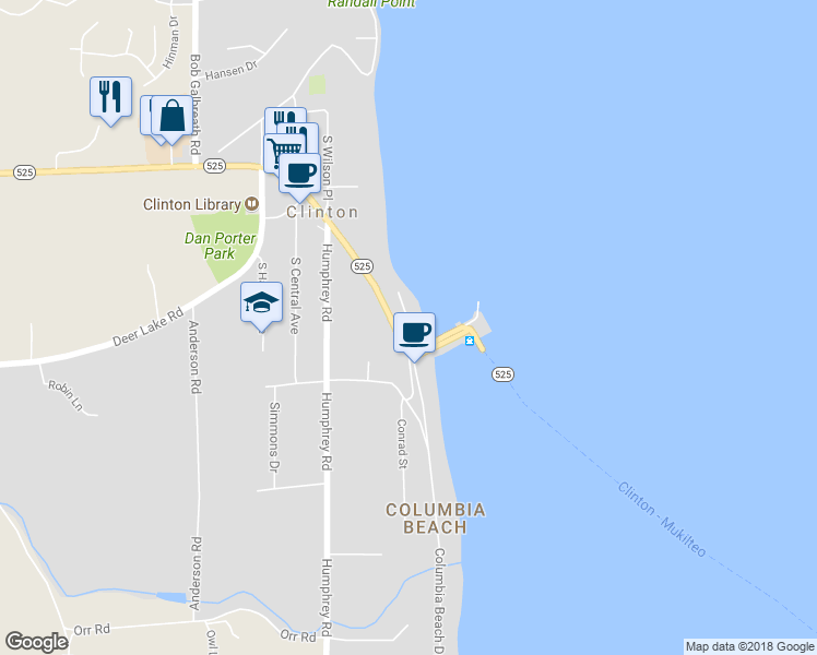 map of restaurants, bars, coffee shops, grocery stores, and more near 6486 Hunziker Lane in Clinton
