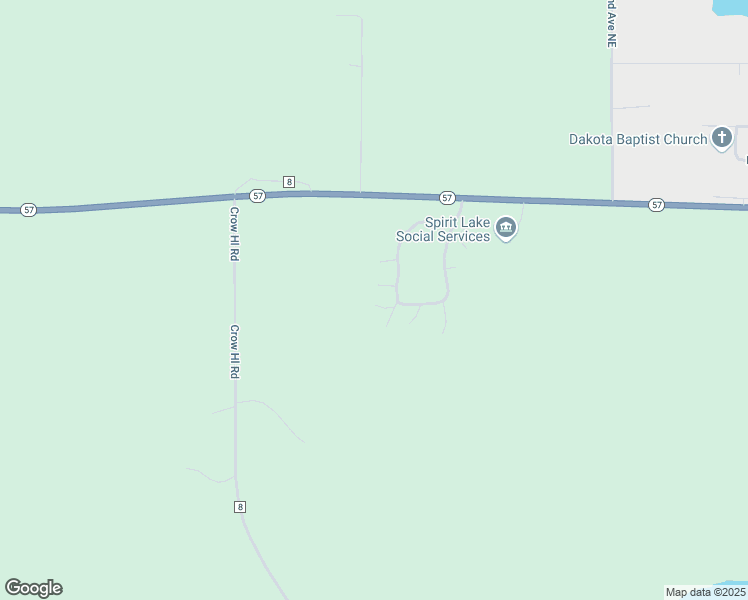 map of restaurants, bars, coffee shops, grocery stores, and more near 25 Walking Eagle Circle in Oberon