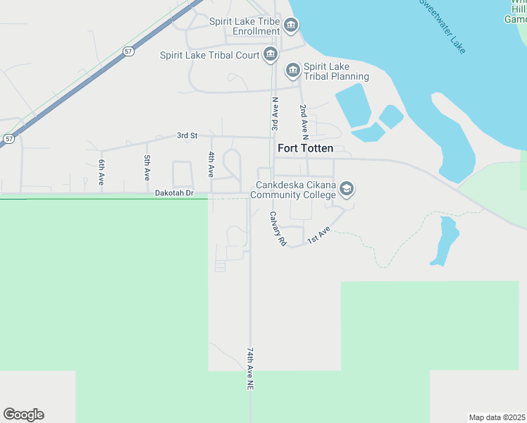 map of restaurants, bars, coffee shops, grocery stores, and more near 100 Calvary Circle in Fort Totten