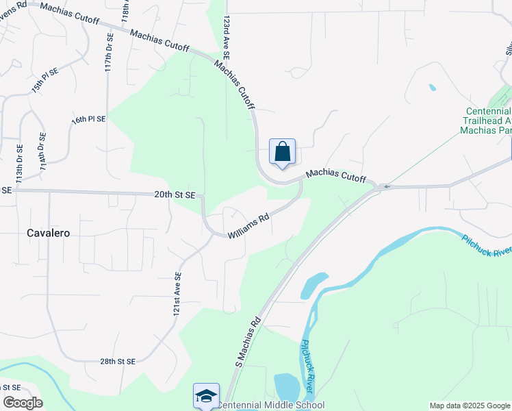 map of restaurants, bars, coffee shops, grocery stores, and more near 12421 Williams Road in Lake Stevens