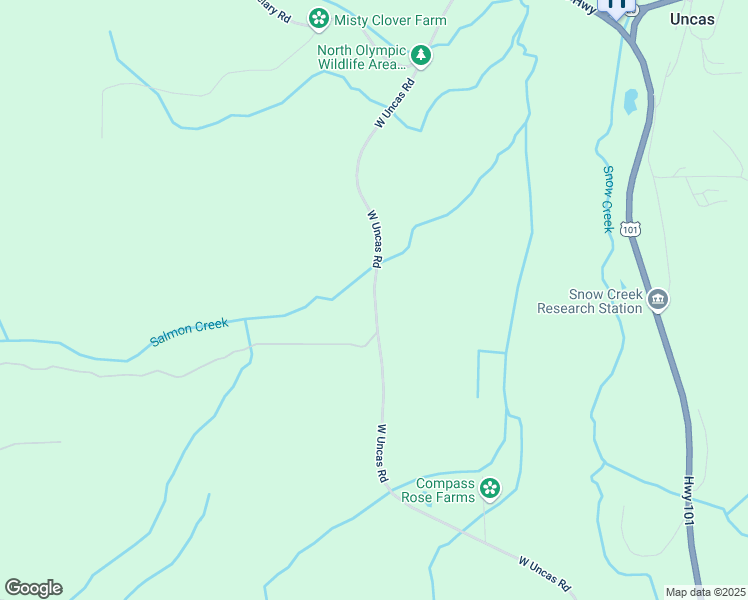 map of restaurants, bars, coffee shops, grocery stores, and more near West Uncas Road in Port Townsend