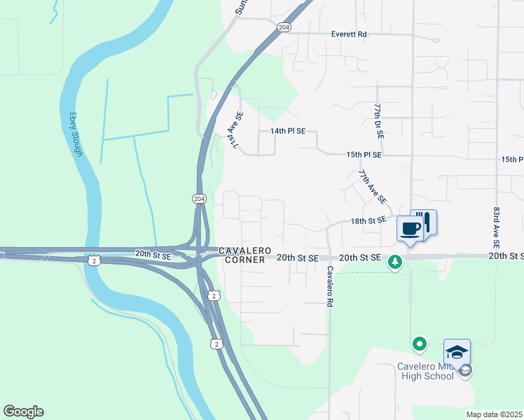 map of restaurants, bars, coffee shops, grocery stores, and more near 7124 17th Place Southeast in Lake Stevens