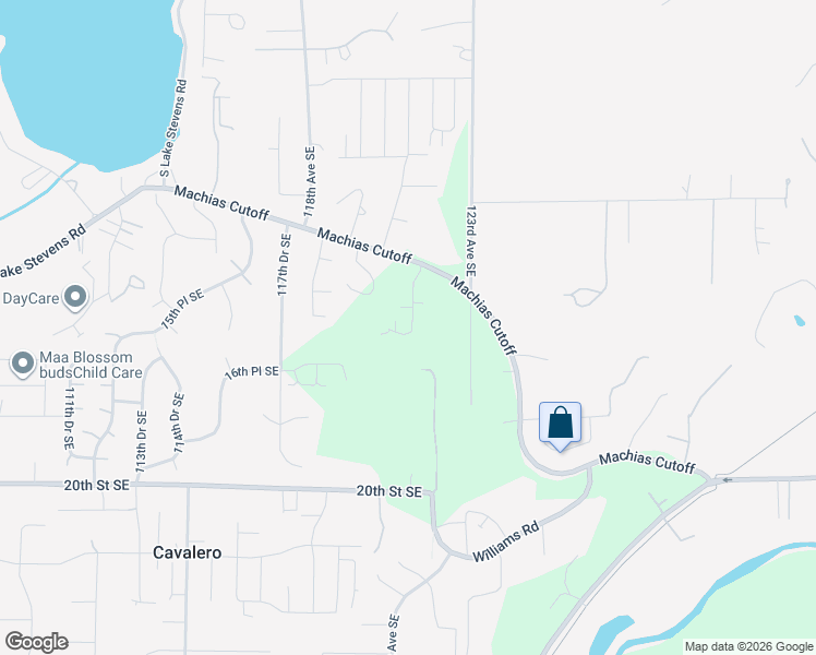 map of restaurants, bars, coffee shops, grocery stores, and more near 1728 122nd Avenue Southeast in Lake Stevens