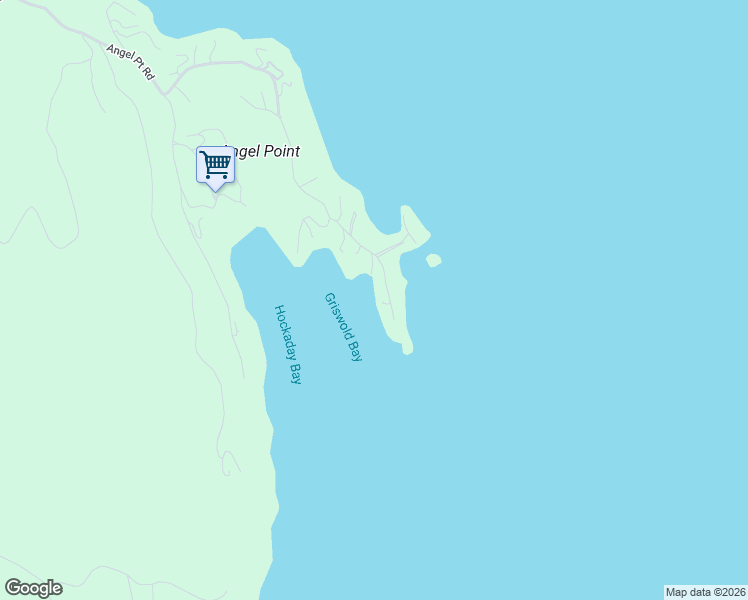 map of restaurants, bars, coffee shops, grocery stores, and more near 1104-1116 Angel Point Road in Lakeside