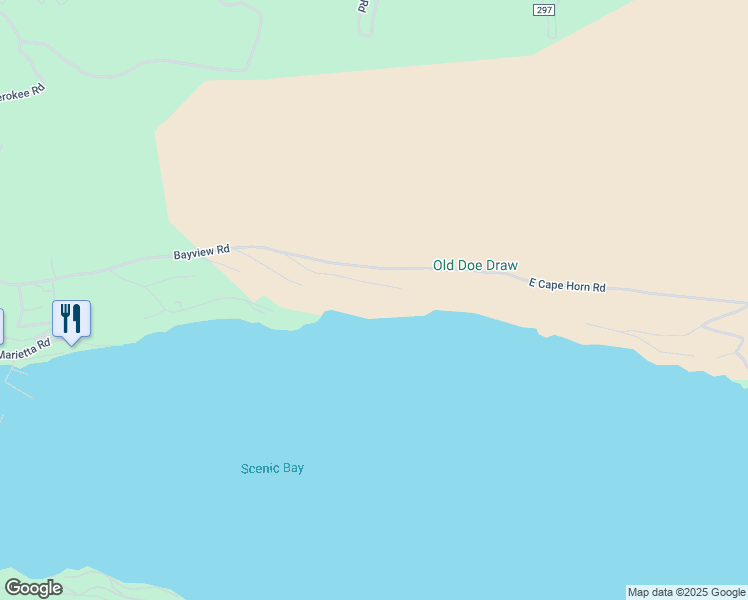 map of restaurants, bars, coffee shops, grocery stores, and more near 18176 East Duwamish Drive in Bayview