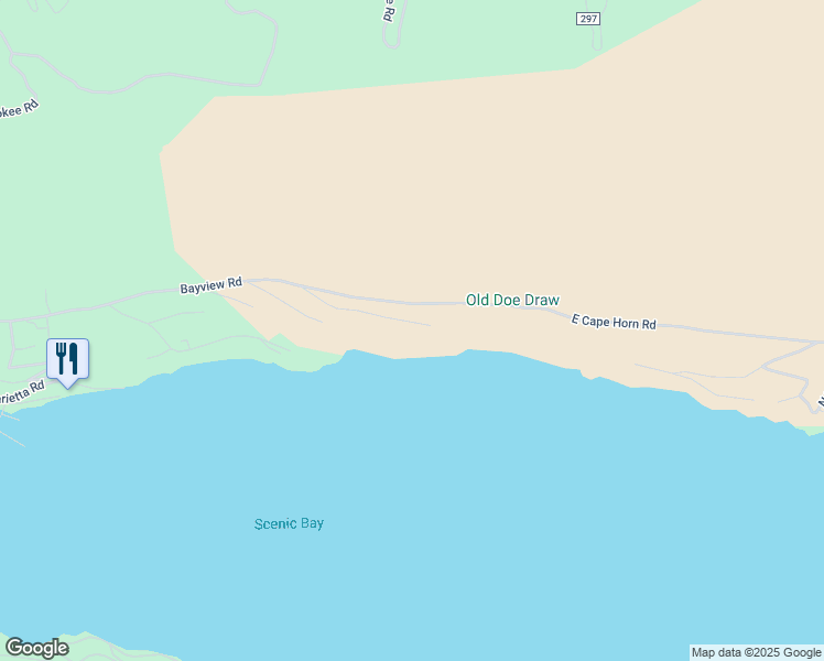 map of restaurants, bars, coffee shops, grocery stores, and more near 18176 East Duwamish Drive in Bayview