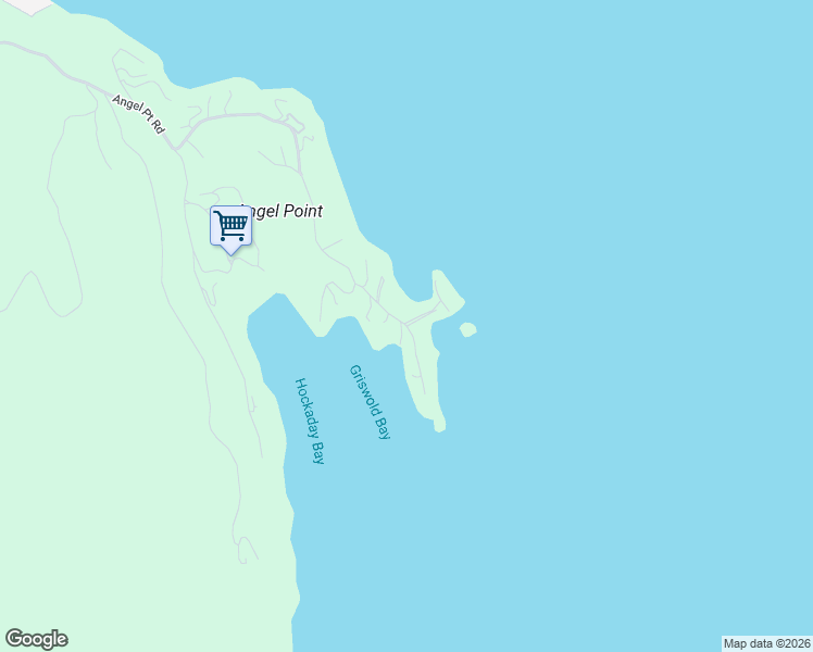 map of restaurants, bars, coffee shops, grocery stores, and more near 1104 Angel Point Road in Lakeside