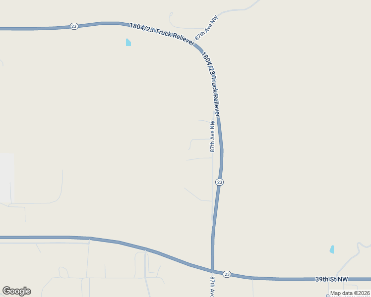 map of restaurants, bars, coffee shops, grocery stores, and more near 3967 87th Avenue Northwest in New Town