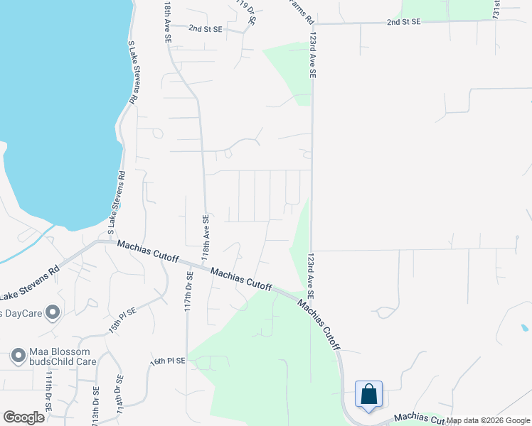 map of restaurants, bars, coffee shops, grocery stores, and more near 1104 121st Avenue Southeast in Lake Stevens