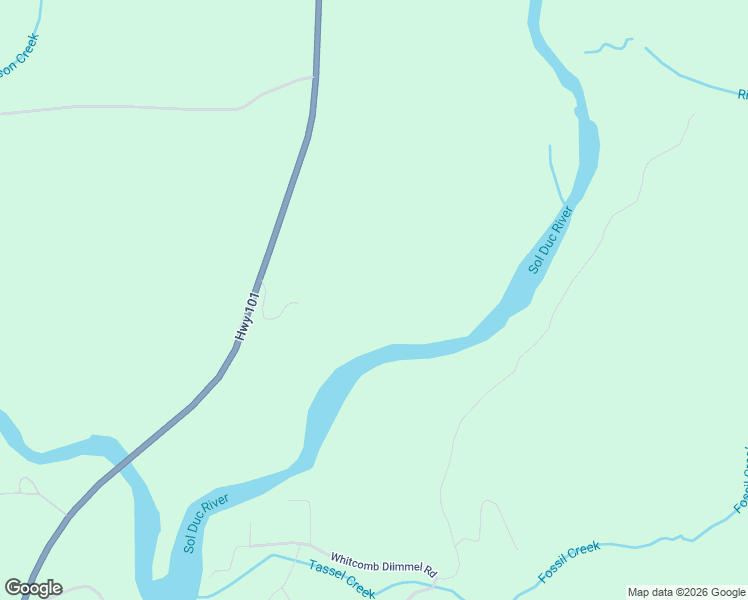 map of restaurants, bars, coffee shops, grocery stores, and more near 151 Klahn Road in Forks