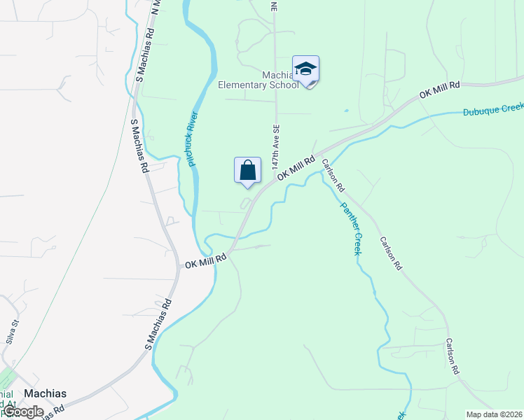 map of restaurants, bars, coffee shops, grocery stores, and more near 14602 OK Mill Road in Snohomish