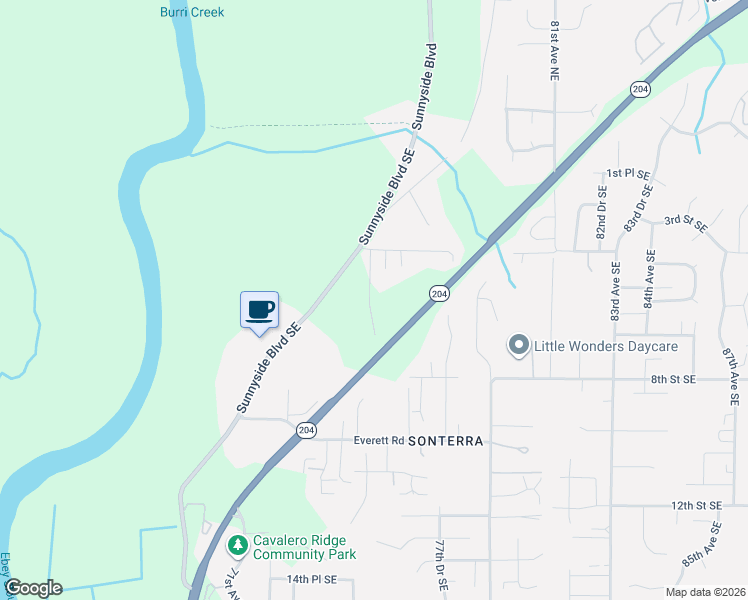 map of restaurants, bars, coffee shops, grocery stores, and more near 520 75th Avenue Southeast in Lake Stevens