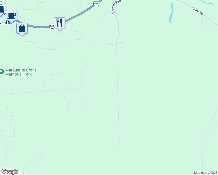 map of restaurants, bars, coffee shops, grocery stores, and more near 5986 Pioneer Park Place in Langley