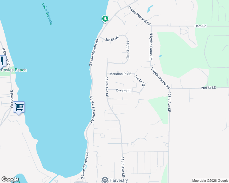 map of restaurants, bars, coffee shops, grocery stores, and more near 229 Rhodora Heights Road in Lake Stevens