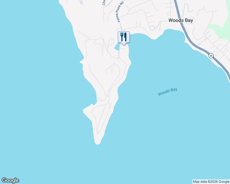 map of restaurants, bars, coffee shops, grocery stores, and more near 788-898 Yenne Point Road in Bigfork