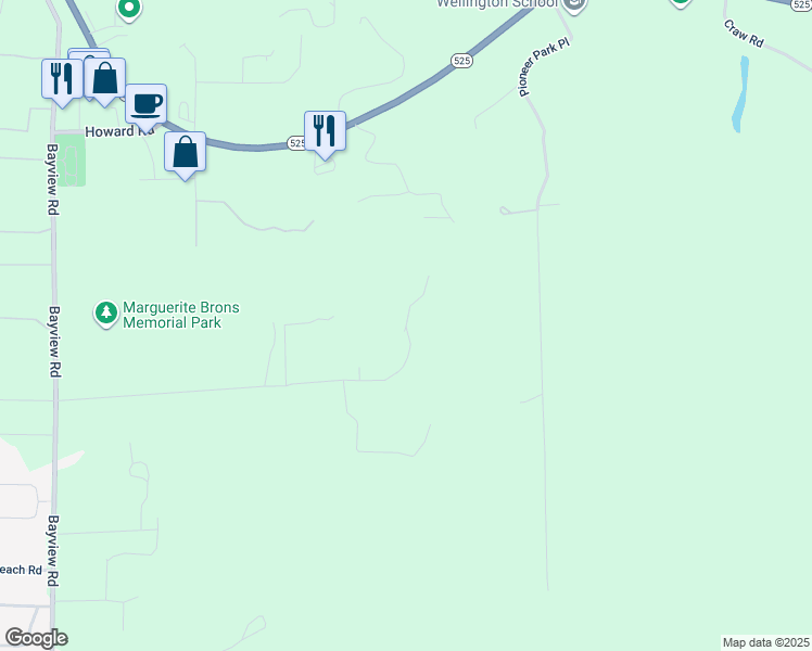 map of restaurants, bars, coffee shops, grocery stores, and more near 3001 Becker Road in Clinton