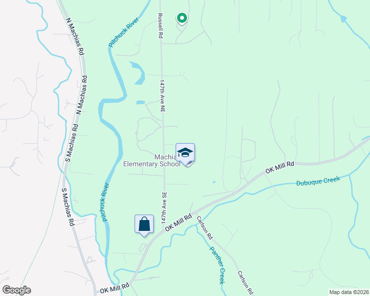 map of restaurants, bars, coffee shops, grocery stores, and more near 119 147th Avenue Southeast in Snohomish