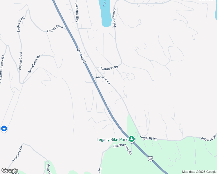 map of restaurants, bars, coffee shops, grocery stores, and more near 7871-7923 U.S. 93 in Lakeside