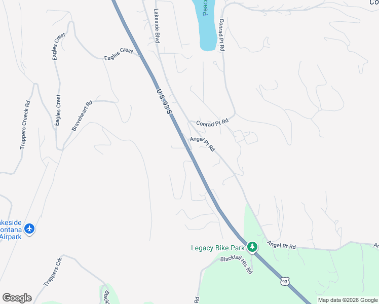 map of restaurants, bars, coffee shops, grocery stores, and more near 7871 U.S. 93 South in Lakeside